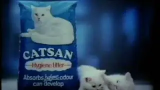 Catsan (cat litter) advert 1994
