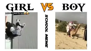 Girl vs Boy Funny video 😂 when Animals #funnypeople #funnymoment #schoolmeme #funnymemes #funnyvideo