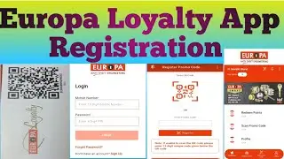 Europa qr code scanner app registration/europa loyalty app registration/#europa