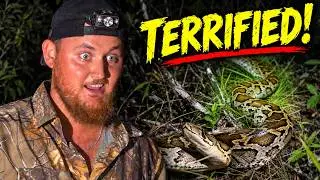 He’s Terrified of Snakes… So I Took Him Python Hunting