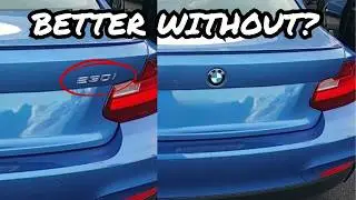 BMW 2 series Debadging