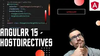 Live Twitch Angular 15 - On découvre le composite de directives - Avec HostDirectives