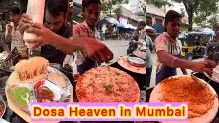 Welcome to Dosa Heaven in Mumbai! 😍😍 | Dosa Factory 🤩🤩 | Cheese Burst Dosa Special