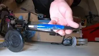 Pen 11: EDC DuraClick Black with BlueBlackSilver Swirls