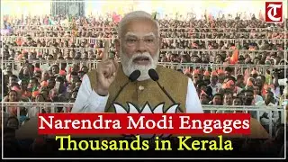 PM Narendra Modi Holds Massive Public Meeting in Thiruvananthapuram, Kerala