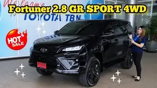 รีวิว Toyota​ Fortuner​ 2.8​ GR​ SPORT​ 4WD สีดำ ราคา 1,899,000 บาท 📞 ญ​094-4459622​
