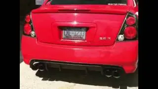 Altima SER exhaust clip with manzo headers and magnaflow mufflers