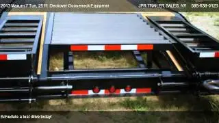 2013 Maxum 7 Ton, 25 Ft  Deckover Gooseneck Equipment Trailer  - for sale in Holley, NY 14470