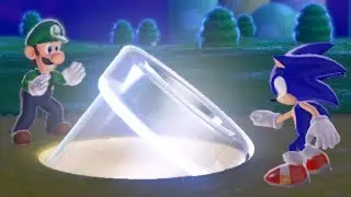 Super Sonic 3D World - All Mario Characters With Sonic - World 1