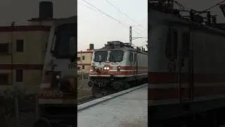 19251 Veraval Okha exp arriving Mithapur || Coming out from the Fog 🌫 || BRC WAP 5 #mithapur #19251