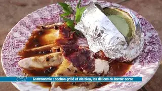 Cochon grillé et vin bleu, les délices du terroir corse - Météo à la carte