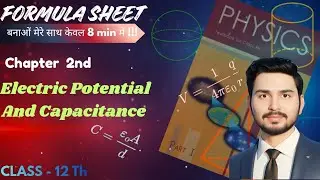 Electric Potential & Capacitance Formula Sheet ✨ Class 12 Physics | Make With Me