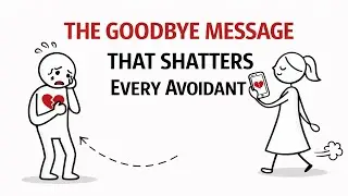The Goodbye Message That Shatters Every Avoidant | Avoidant Psychology