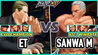 KOF XV 🔥 ET (Geese/Benimaru/Clark) vs Sanwa M (Geese/Benimaru/Isla)
