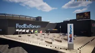 Unreal Engine 5 Photogrammetry Grey Boxing Level Design [FedEx Forum Memphis PT13]