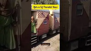 Mind blowing!!! ICF vs LHB Train Parallel Race | Indian Railways #shorts #trainrace #parallelrace