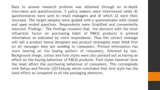 The Impact of Packaging Designs on Consumer Buying Behaviour of FMCG during the Hyperinflationary an