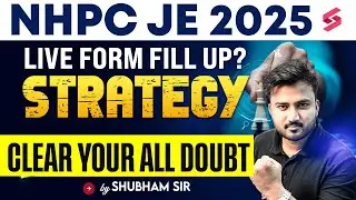 NHPC JE Online Form 2025 Kaise Bhare | How to Fill NHPC Junior Engineer Form 2025 | By Shubham Sir