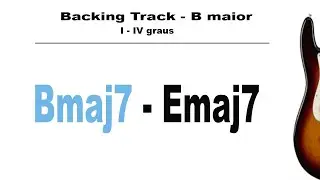 Bmaj7 and Emaj7 Backing Track Bossa Nova style