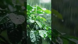 Rain on Leaves 🍃 So Relaxing You&rsquo;ll Forget Everything | ASMR Shorts