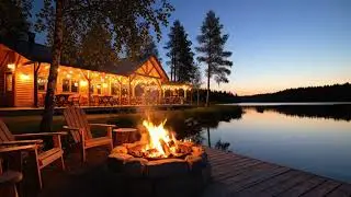 Quiet Campfire Ambience for Work and Study  Calm Background Fire Sounds