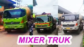 MOBIL TRUK SANGAT RAMAI DIJALAN SEMPIT INI