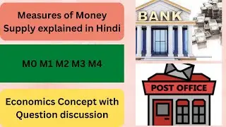 Measure of money supply| M0 M1 M2 M3 M4| Economics| Explained in Hindi| Important question for exams