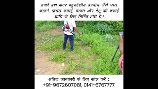Rajdhani Machinery brush cutter with nylon trimmer