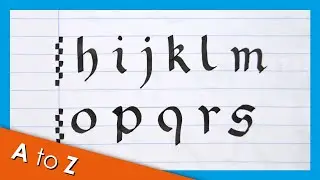 Caligraf&iacute;a G&Oacute;TICA ROTUNDA min&uacute;sculas ✒️ Tutorial de caligraf&iacute;a | MelganniaTV