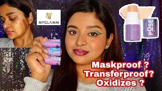 Myglamm Pose HD Foundation Review & Demo,Swatches||Shades:Golden Honey, Almond,Espresso|| Shilpa Kar