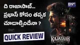 The Raja Saab Quick Review || BNS MEDIA