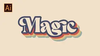 Adobe illustrator tutorial - How to create retro text effect in illustrator