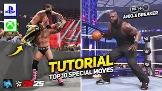 WWE 2K25 TOP 10 HIDDEN MOVES YOU DON'T KNOW! (Tutorial and Guide Part 2)