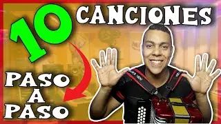 ✅ 10 Canciones FACILES para APRENDER a tocar ACORDEON vallenato ✅ Ideal para PRINCIPIANTES