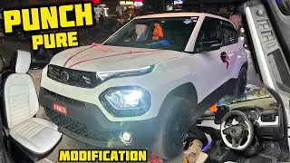 Tata Punch Pure Modification✅Punch Pure Modification✅Punch Base Model Modified with Genuine Parts