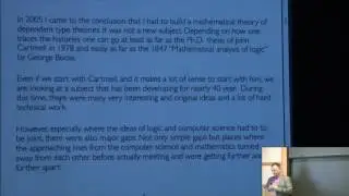 The meta-theory of dependent type theories - Vladimir Voevodsky