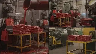 How Plastic Shopping Bag Are Made in Easily in a Factory.