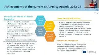 One Hour With Europe 2024 The implementation of the New European Research Area w/ Anna Panagopoulou
