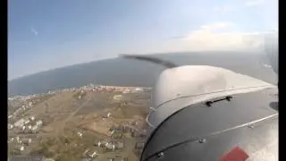 Timelapse flight to New Haven KHVN w touch and goes