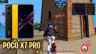 BEST SETTINGS ⚙️ Poco X7 Pro Free fire Sensitivity | Poco X7 Pro free fire Headshot Setting 