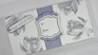 Lotus Blossom Flat Box - with a belly band closure - Stampin' Up!