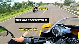 Thruxton 400 Ne GT650 Ko Hara Dia😍🚀 DRAG RACE