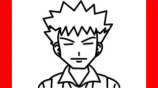 How To Draw Brock From Pokemon - Step By Step Drawing