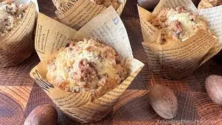 Маффины с пеканом и штрейзелем