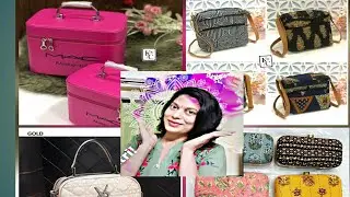 classy handbags || pouches||collection|| makeup storage MAC boxes@SRcollections