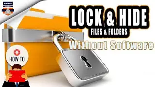How to Lock and Hide Folders & Files in Windows 11  Without Software | Password protected Folders