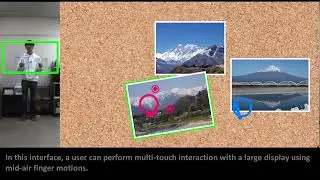 A Mid-air Multi-touch Interface using an Ultrafast Pan-tilt Camera