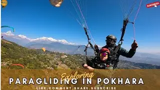 Paragliding in Pokhara | My First Time Flying Over Lakes #paragliding #pokhara #hikinghub11