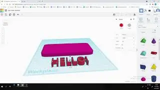 TinkerCAD 1 - making a basic name plate