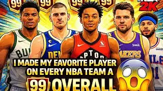 I Made My Favorite Player on Every NBA Team a 99 Overall | NBA 2K